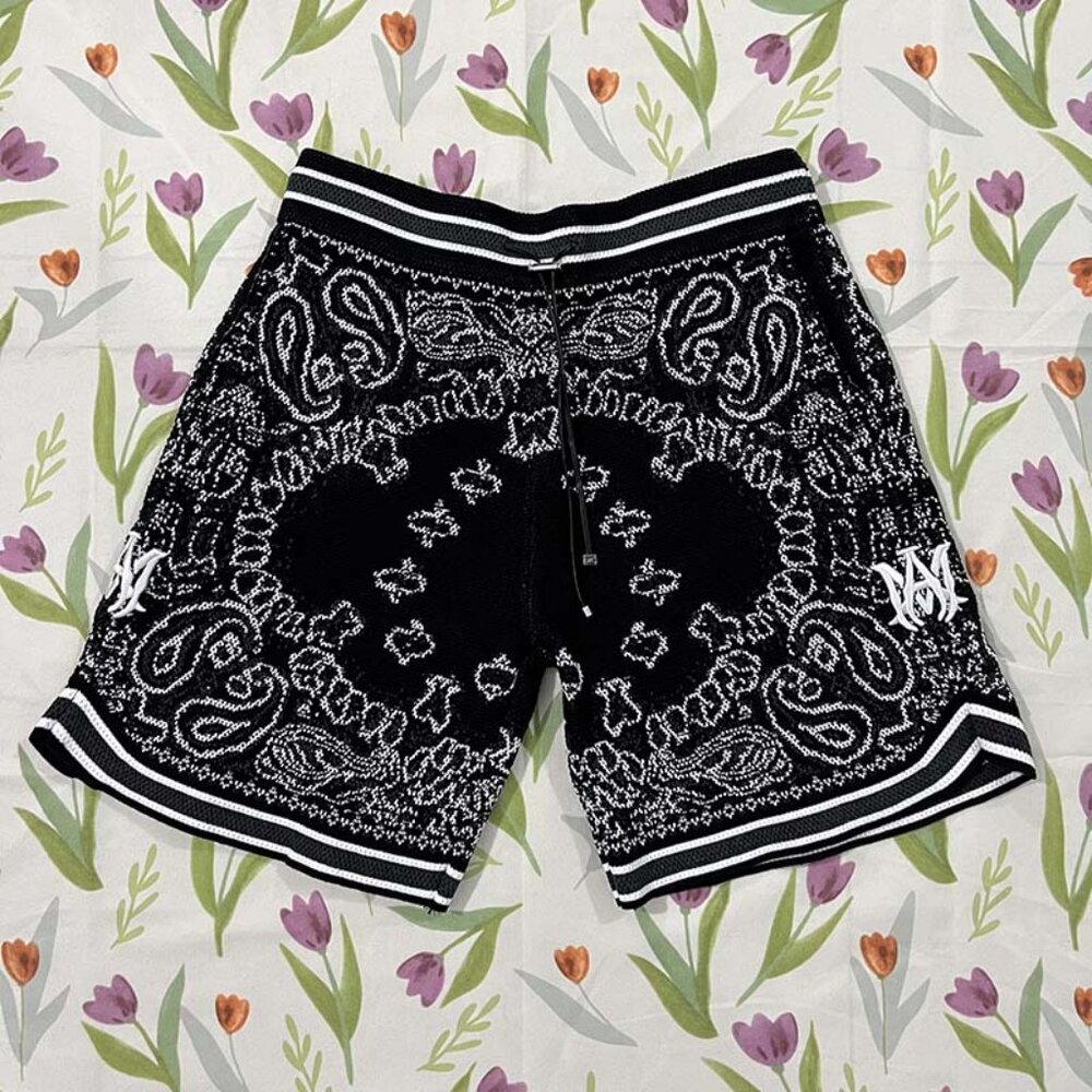 Black Amiri Knit Shorts